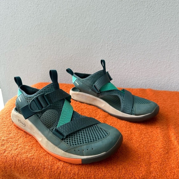 Men’s Teal and Orange Adventure Shoes - Picture 4 of 4